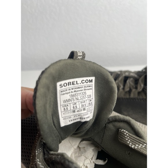 SOREL Womens Olive Green Waterproof Running Shoes 8.5 - Picture 7 of 7
